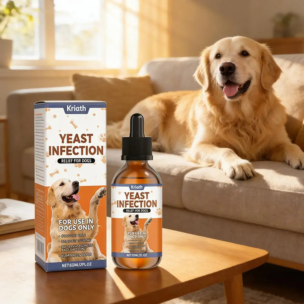 Premium Dog Shedding & Dry Skin Drops – 60ML Herbal Coat Conditioner