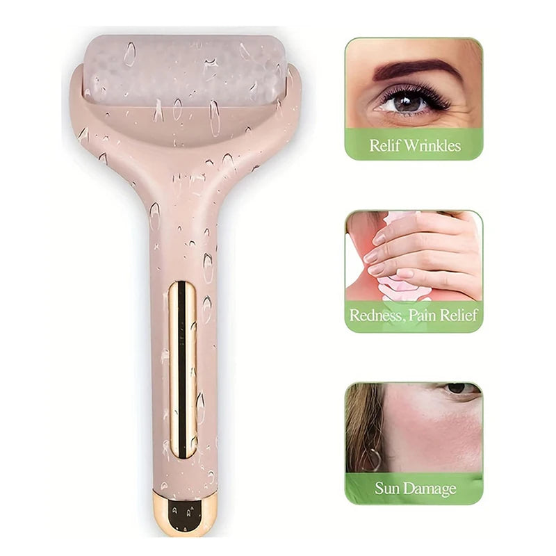 Reusable Cooling Facial Massage Roller - Skin Lifting, Firming, and Wrinkle-Smoothing Beauty Tool for Home Use - PULSE MART