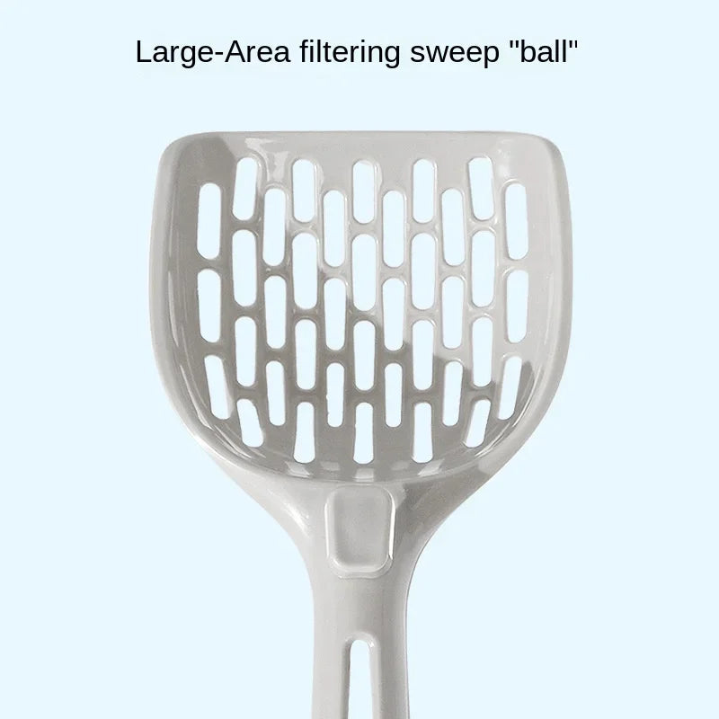 Self-Standing Cat Litter Scoop with Holder – Plastic Litter Shovel & Storage Base