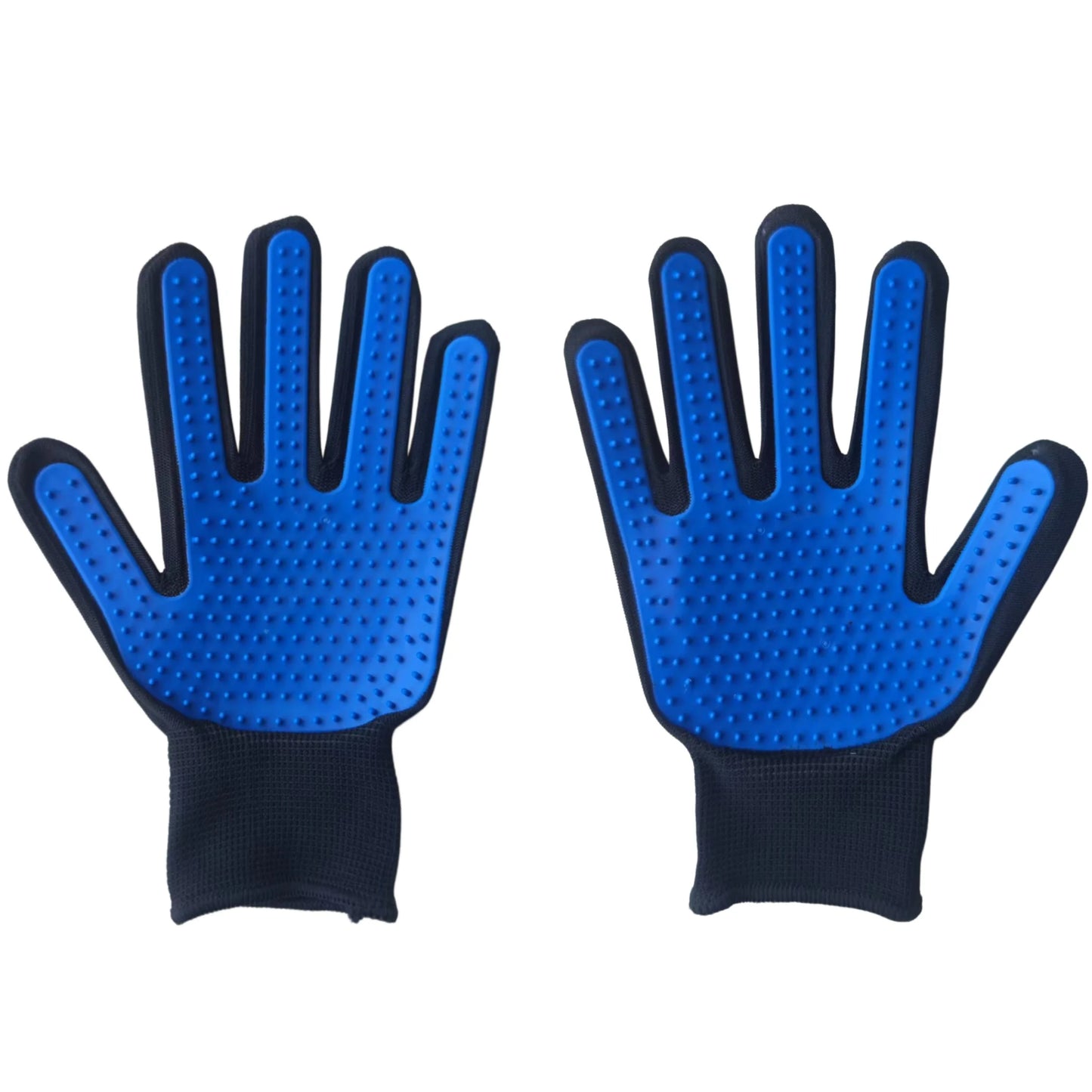 True Touch Pet Grooming Gloves - Silicone Deshedding Brush & Bath Mitt