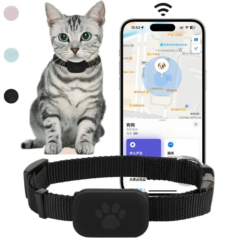 Pet Bluetooth GPS Tracker – Mini Anti-Lost Tracking Device for Dogs, Cats & Puppies