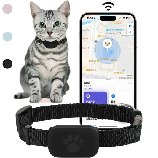 Pet Bluetooth GPS Tracker – Mini Anti-Lost Tracking Device for Dogs, Cats & Puppies