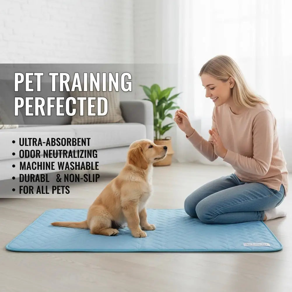 Self-Cooling Dog Mat for Large Dogs, Washable Breathable Ice Silk Bed