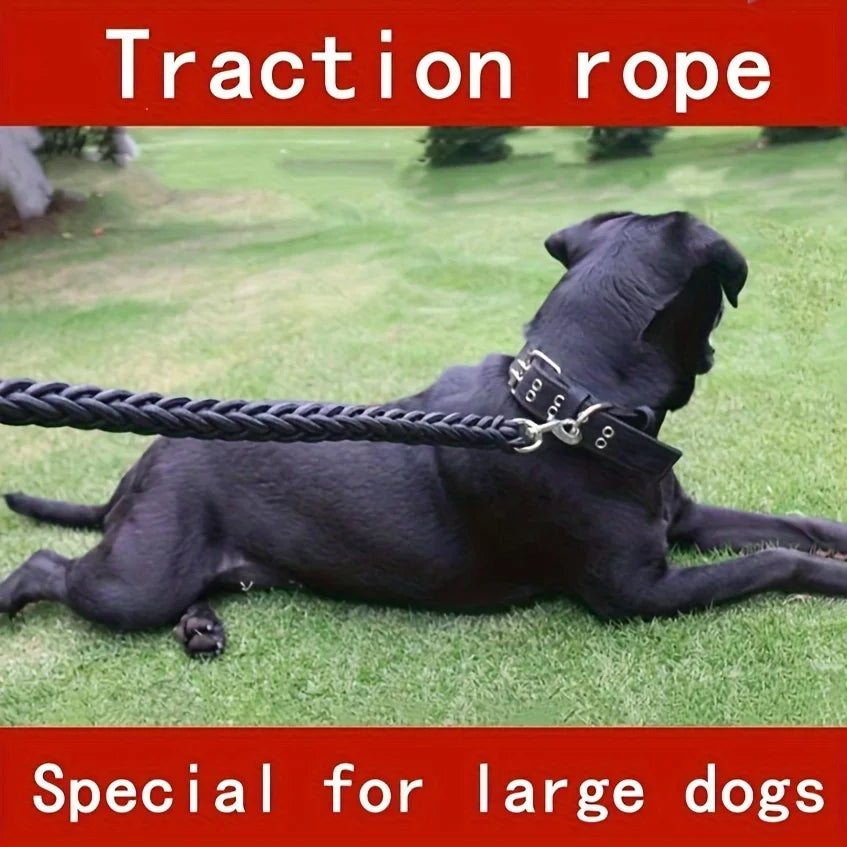 Heavy-Duty Braided Dog Leash - Strong Training Lead for Large Dogs