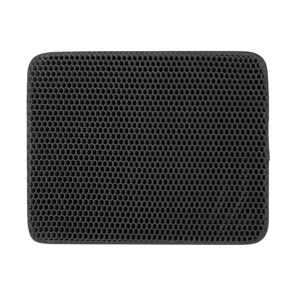 Large Honeycomb Double-Layer Cat Litter Mat – Waterproof Easy-Clean Litter Catcher