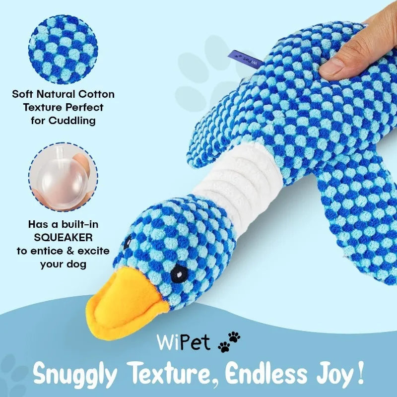 Interactive Plush Squeak Doll - Tough Toy for Cats & Dogs