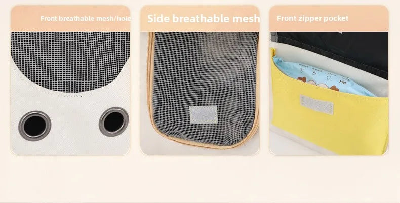 Portable Pet Carrier Bag for Cats & Small Dogs – Lightweight Travel Carrier for Outdoor Adventures