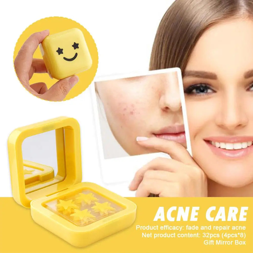 32 Patch Acne Pimple Patches – Invisible Hydrocolloid Healing Stickers - PULSE MART