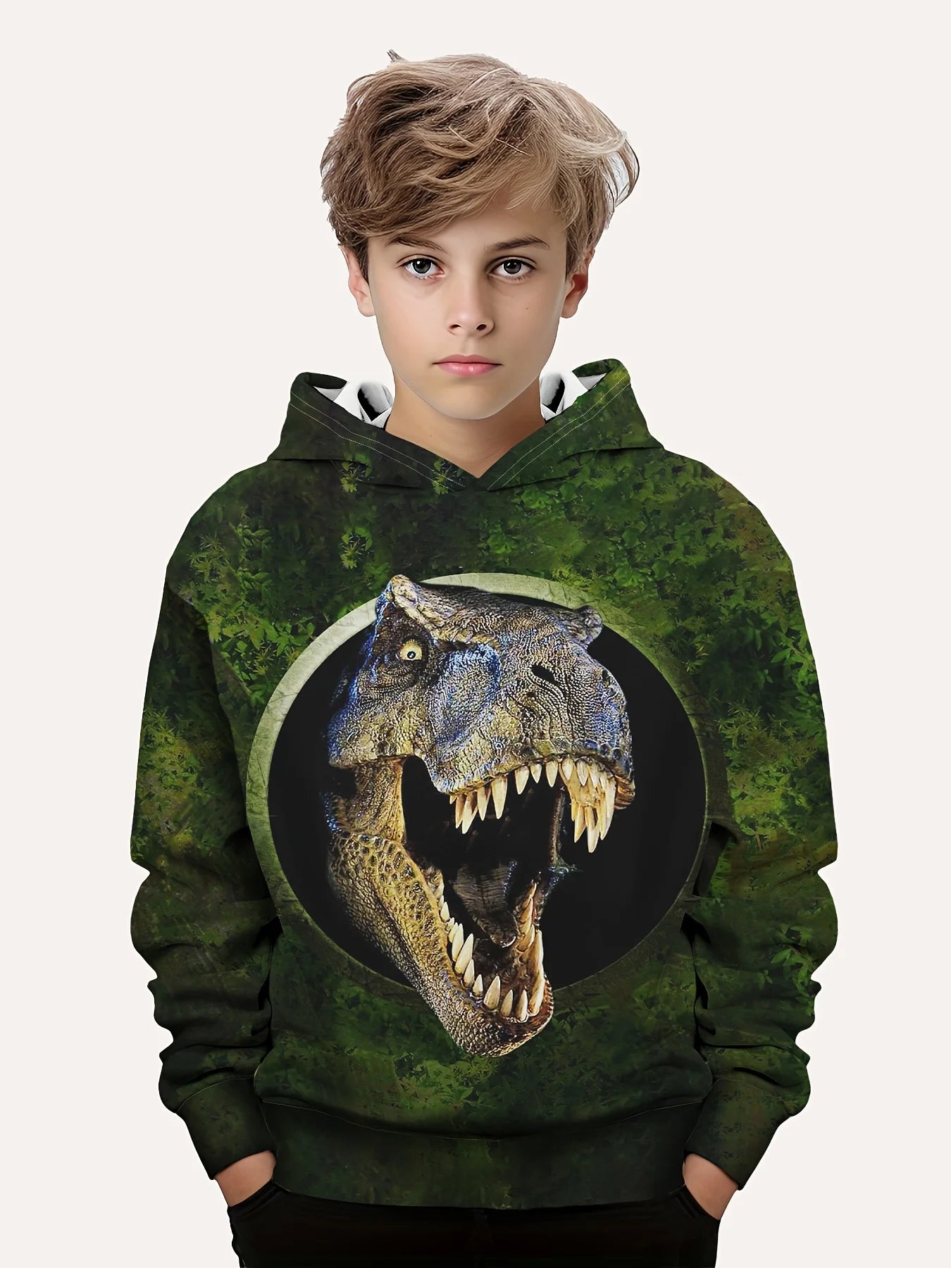 Hoodies Animal Dinosaur Pattern 3D Print Sweatshirts Boys Girls Harajuku Hooded kids Sweatshirt