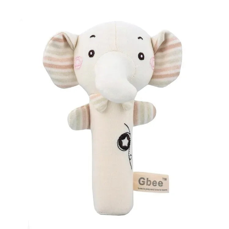 Baby Rattles Soft Cartoon Cute Plush Animal Rattles Toys Child Educational Handbells Soft Toddler Baby Comfort Toys - PULSE MART