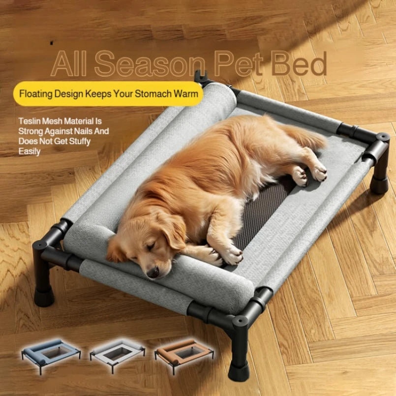 Elevated Pet Floor-Off Bed | Breathable Mesh Waterproof Dog Cot