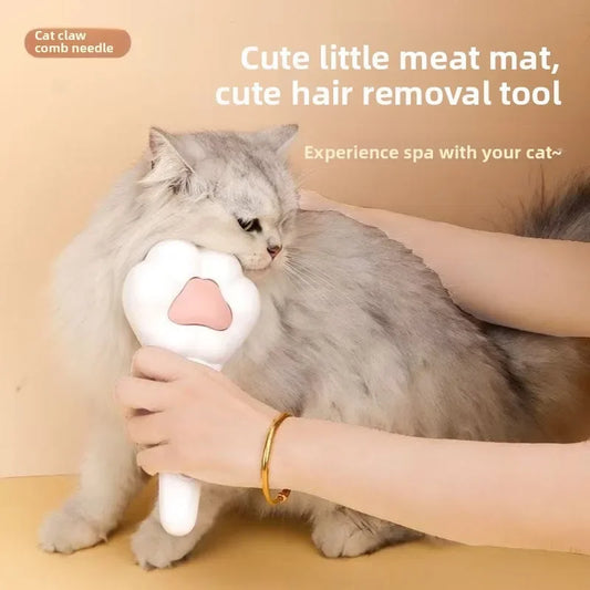 Pet Grooming Brush – Gentle Cat & Dog Deshedding Brush with Soft Massage Bristles