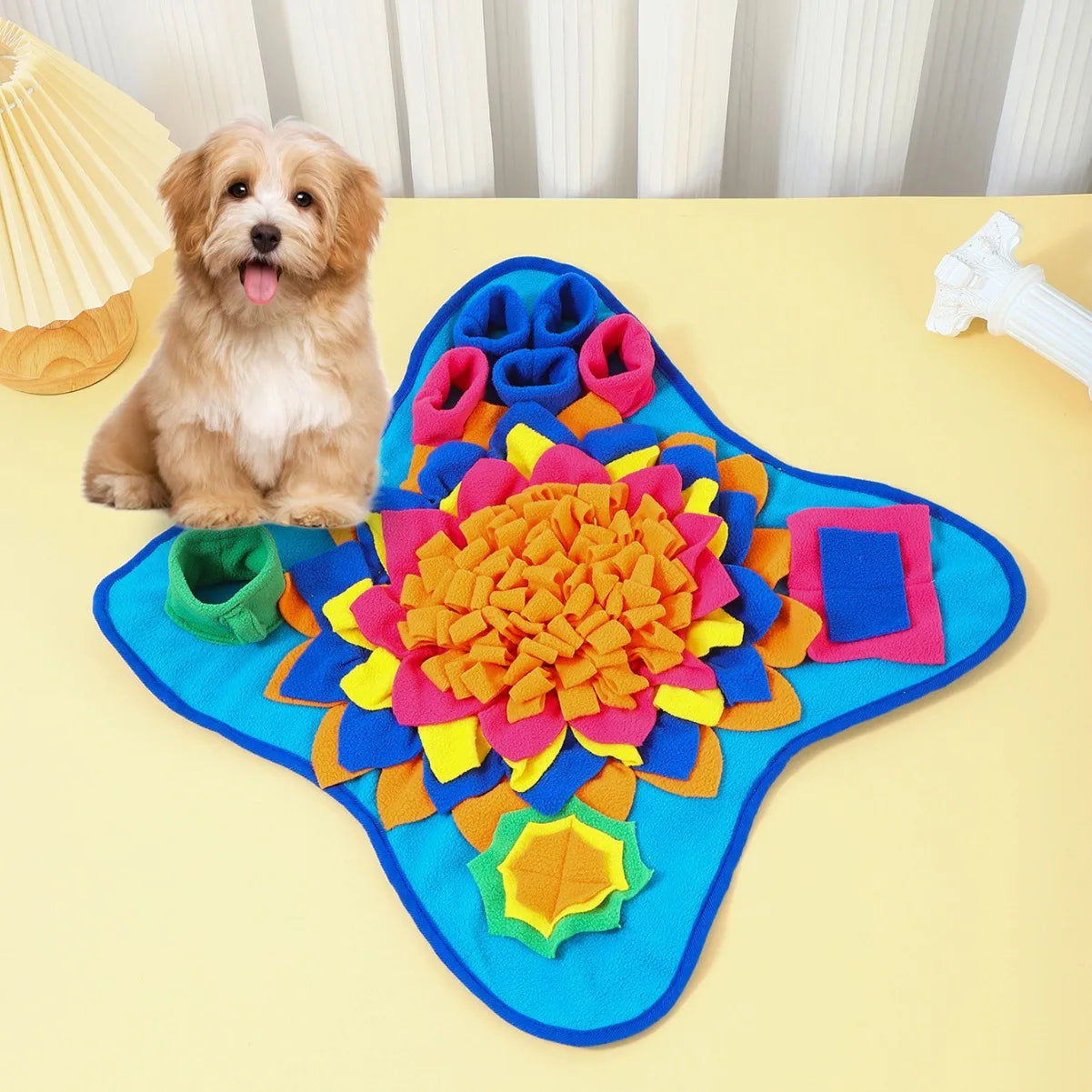 Interactive Dog Snuffle Mat, Mental Enrichment Foraging Puzzle