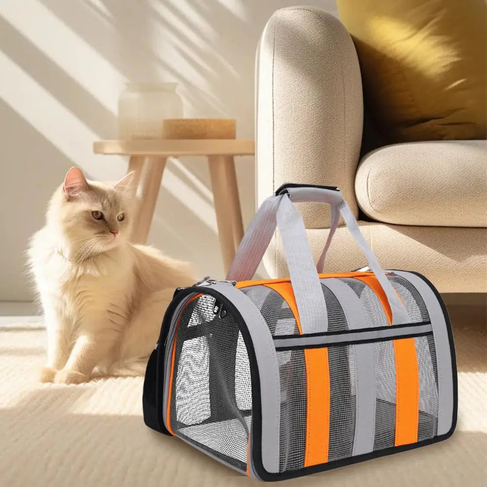 Airline Approved Pet Travel Bag – Portable Carrier for Dogs & Cats (34×24×24cm)