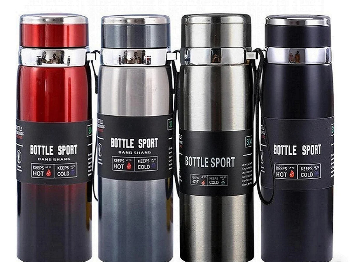 1L Thermal Water Bottle Keep Cold and Hot Water Bottle Thermos for Water Tea Coffee Vacuum Flasks Stainless Steel Thermos Bottle - PULSE MART