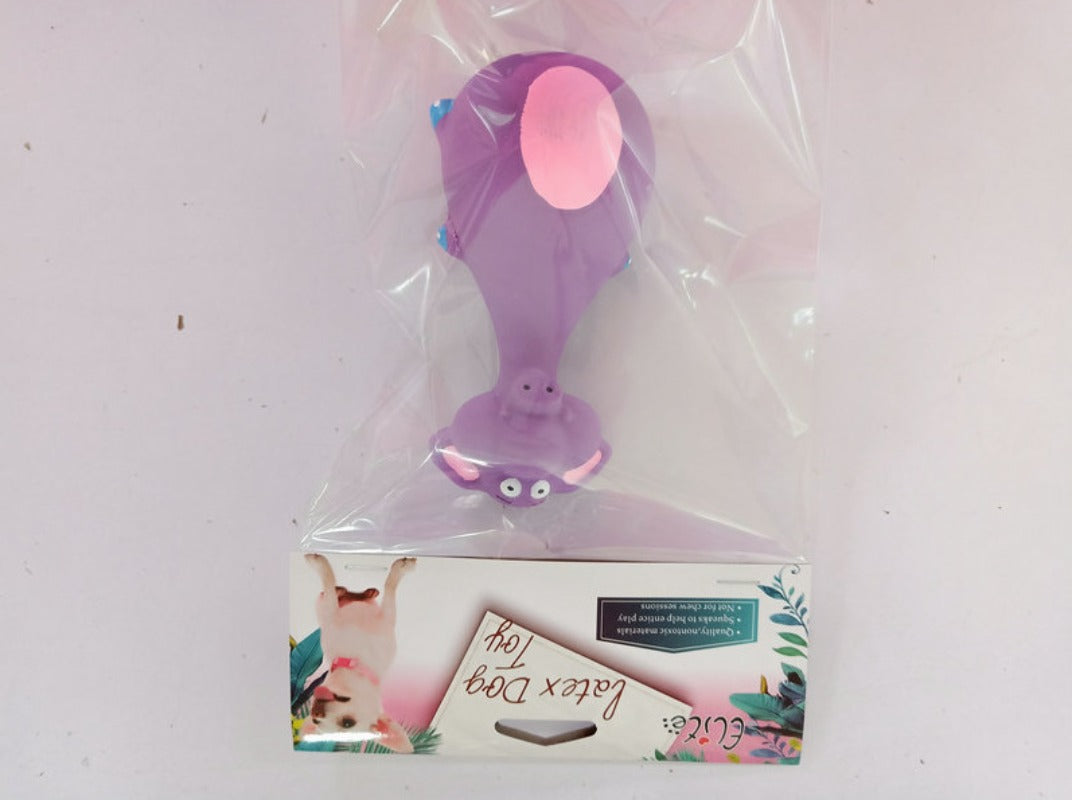 Cartoon Voice Rubber Dog Toy - Tough Molar Cleaner for Teddies & Frenchies