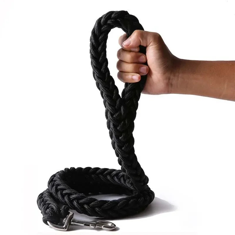 4.5ft Heavy Duty Braided Dog Leash - Durable Nylon Lead for All Sizes
