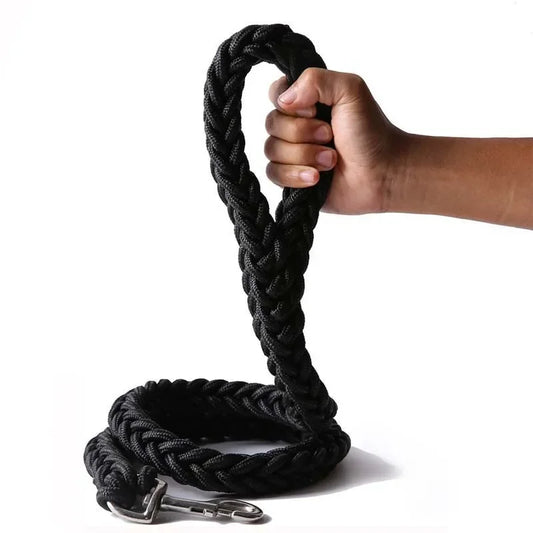 4.5ft Heavy Duty Braided Dog Leash - Durable Nylon Lead for All Sizes