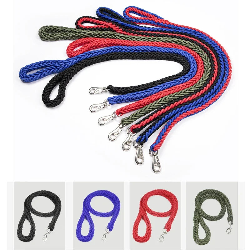 4.5ft Heavy Duty Braided Dog Leash - Durable Nylon Lead for All Sizes