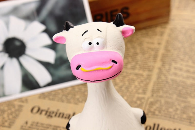 Cartoon Voice Rubber Dog Toy - Tough Molar Cleaner for Teddies & Frenchies