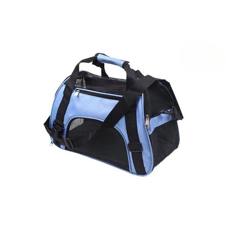Portable Cat & Dog Carrier Bag – Foldable Breathable Mesh Pet Travel Handbag