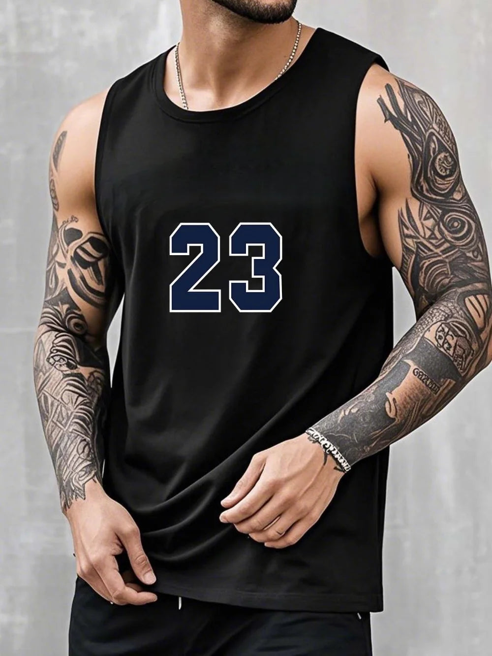 Men’s Tank Top – Gym Fitness Sleeveless T-Shirt, Casual Summer Sports Vest