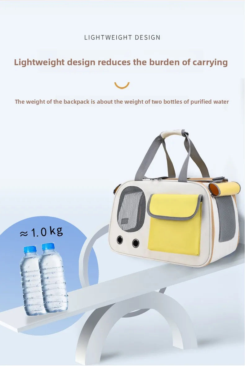 Portable Pet Carrier Bag for Cats & Small Dogs – Lightweight Travel Carrier for Outdoor Adventures