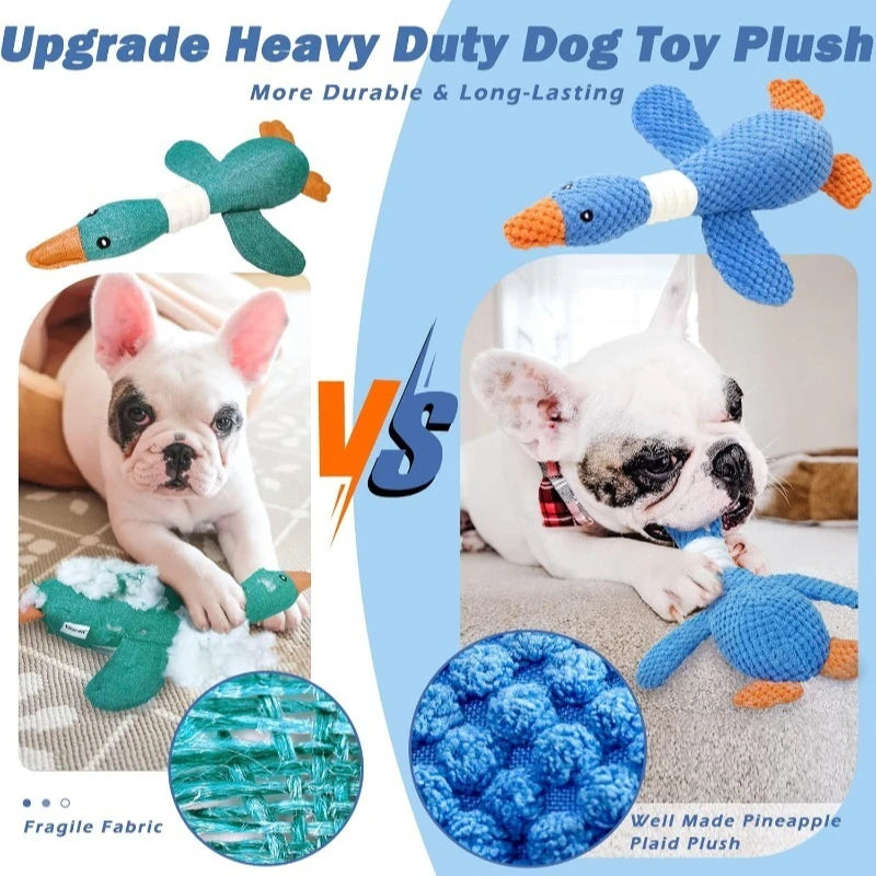 Interactive Plush Squeak Doll - Tough Toy for Cats & Dogs