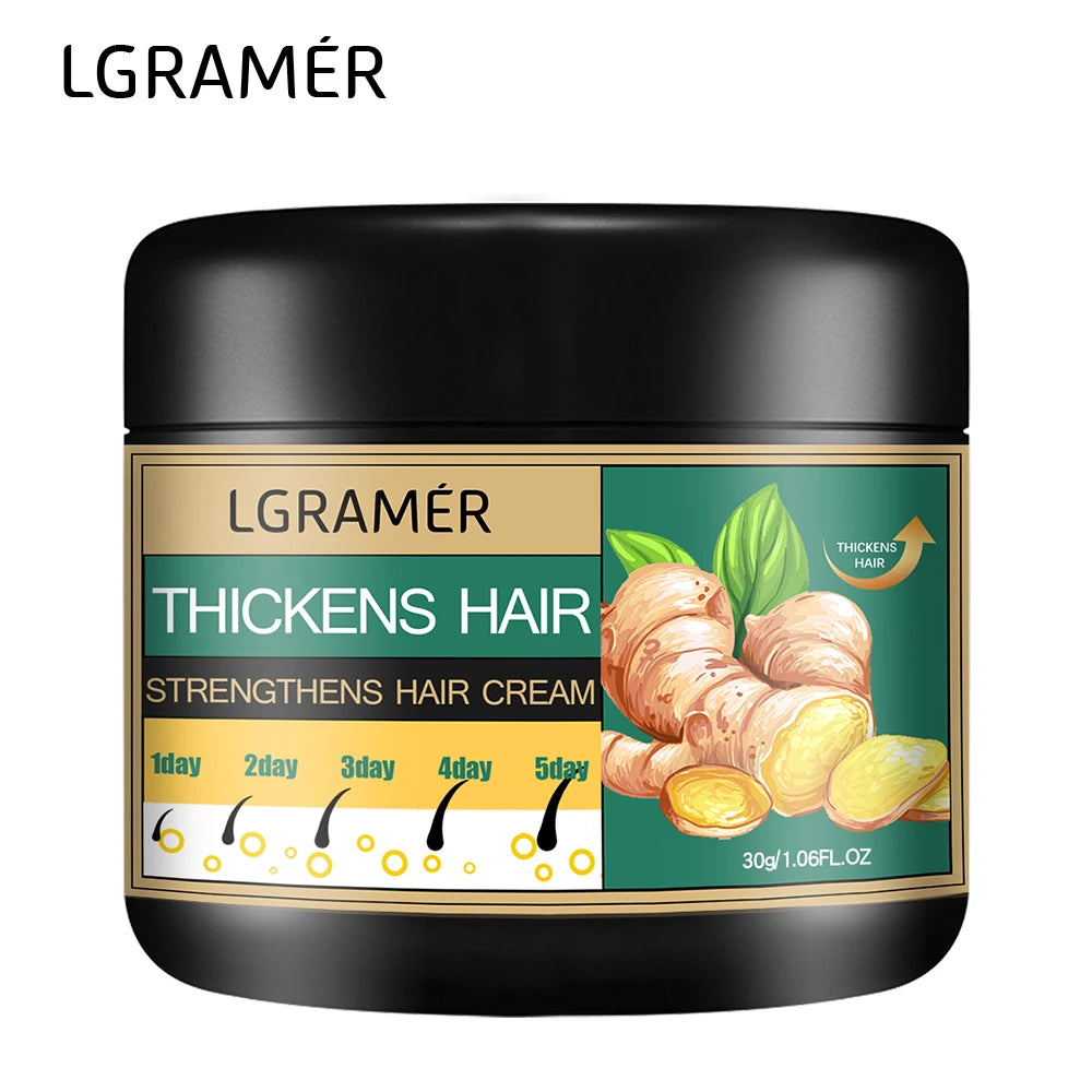 Ginger Hair Cream - Deep Cleansing Treatment for Hair Growth, Hair Loss Relief, Scalp Stimulation, and Smoothing Care - PULSE MART
