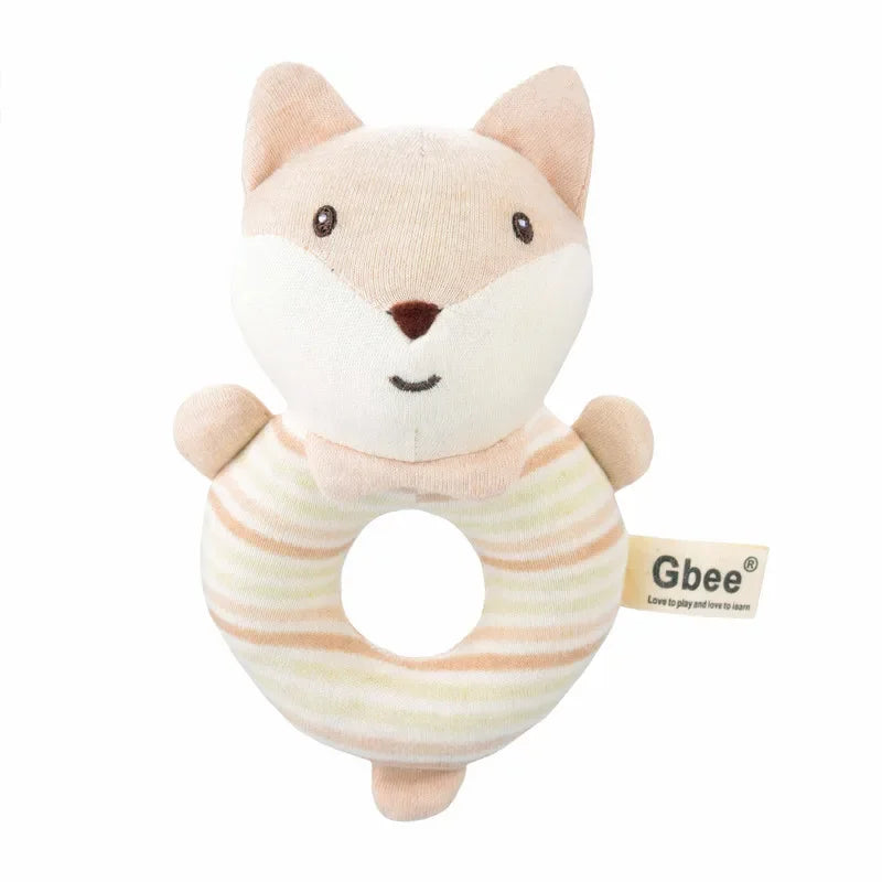 Baby Rattles Soft Cartoon Cute Plush Animal Rattles Toys Child Educational Handbells Soft Toddler Baby Comfort Toys - PULSE MART