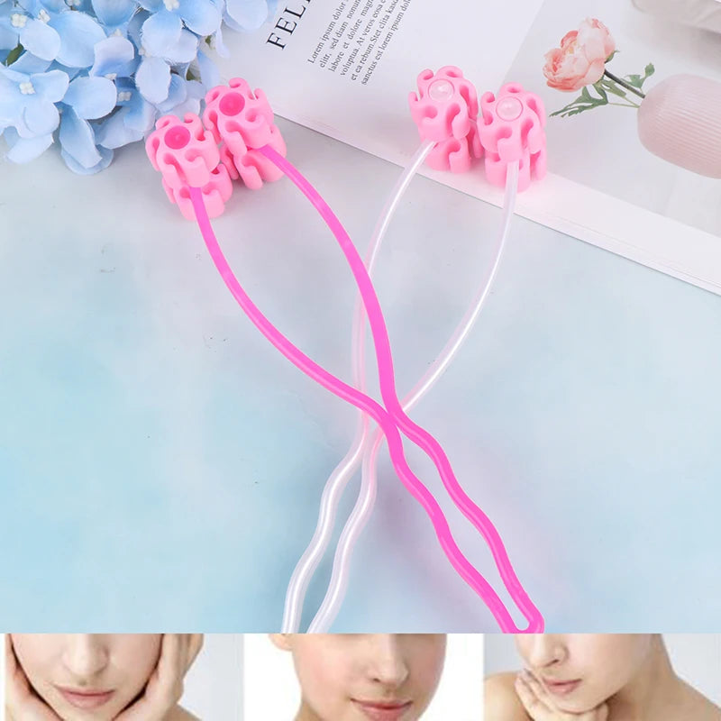 Portable Plum-shaped Facial Massager Roller - Face Slimming, Massage, and Beauty Care Tool for On-the-Go Use - PULSE MART