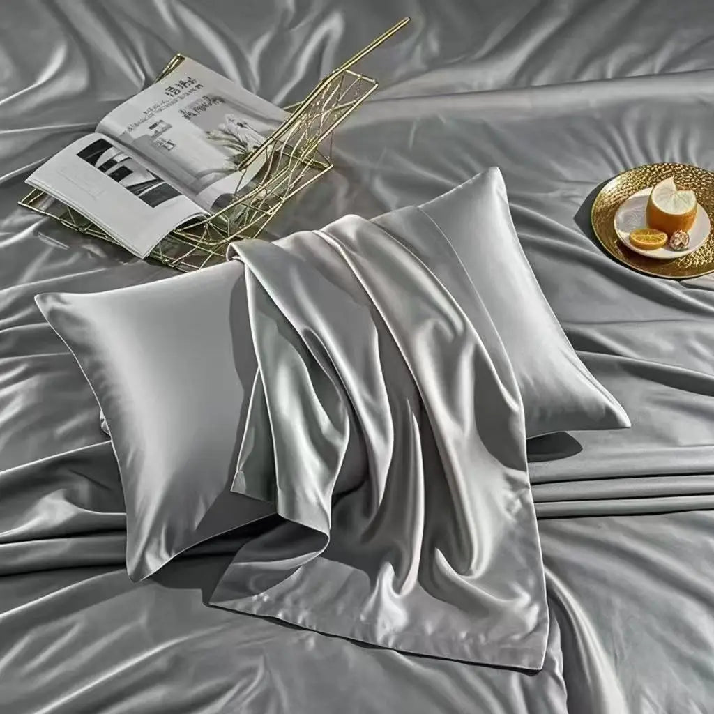 100% Pure Silk Pillowcase Set - Double-Sided Mulberry Silk Covers for Cool Summer Sleep - PULSE MART