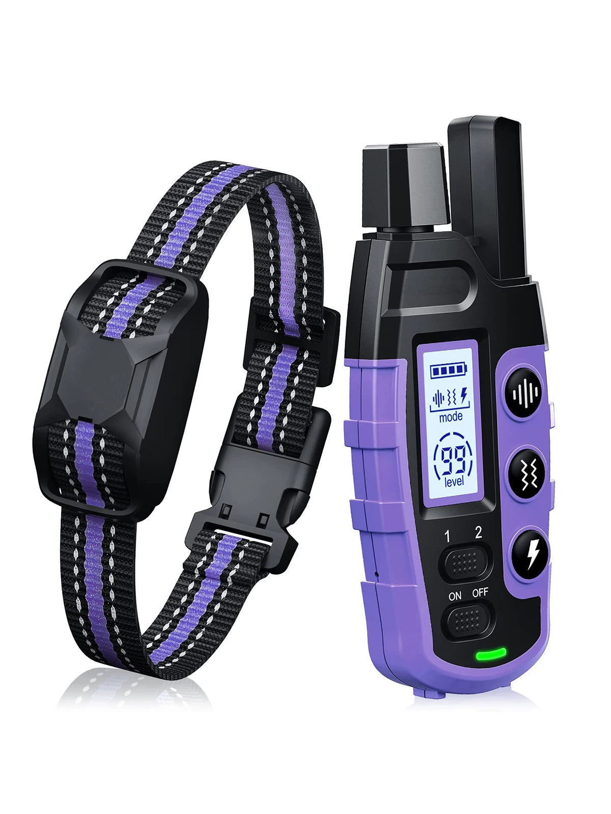 3300Ft Remote Electric Dog Training Collar - Waterproof Behavior Aid with Shock & Vibration