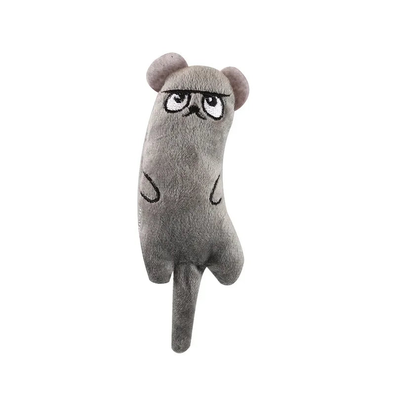 Cute Catnip Plush Cat Toy – Interactive Squeaky Chew & Teething Toy for Cats and Kittens