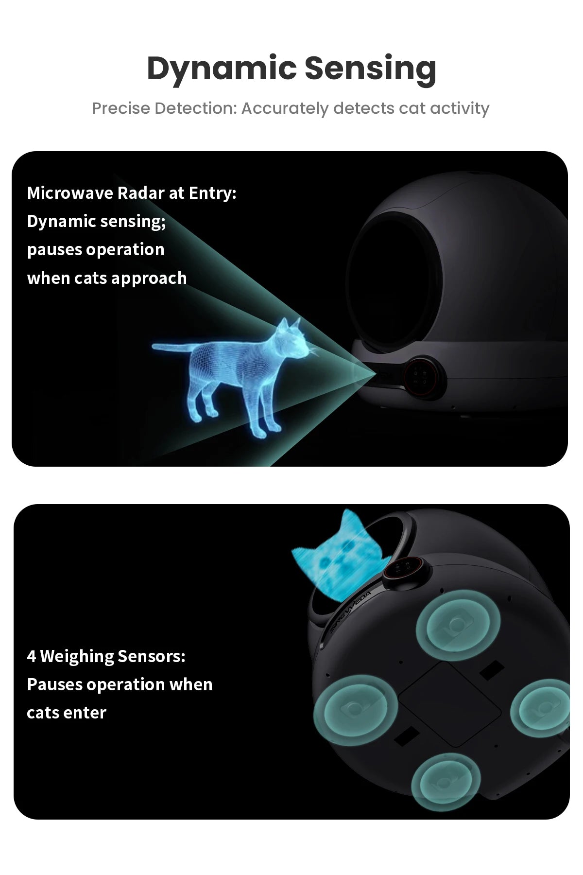 Automatic Self-Cleaning Cat Litter Box with App Control & Smart Deodorizer