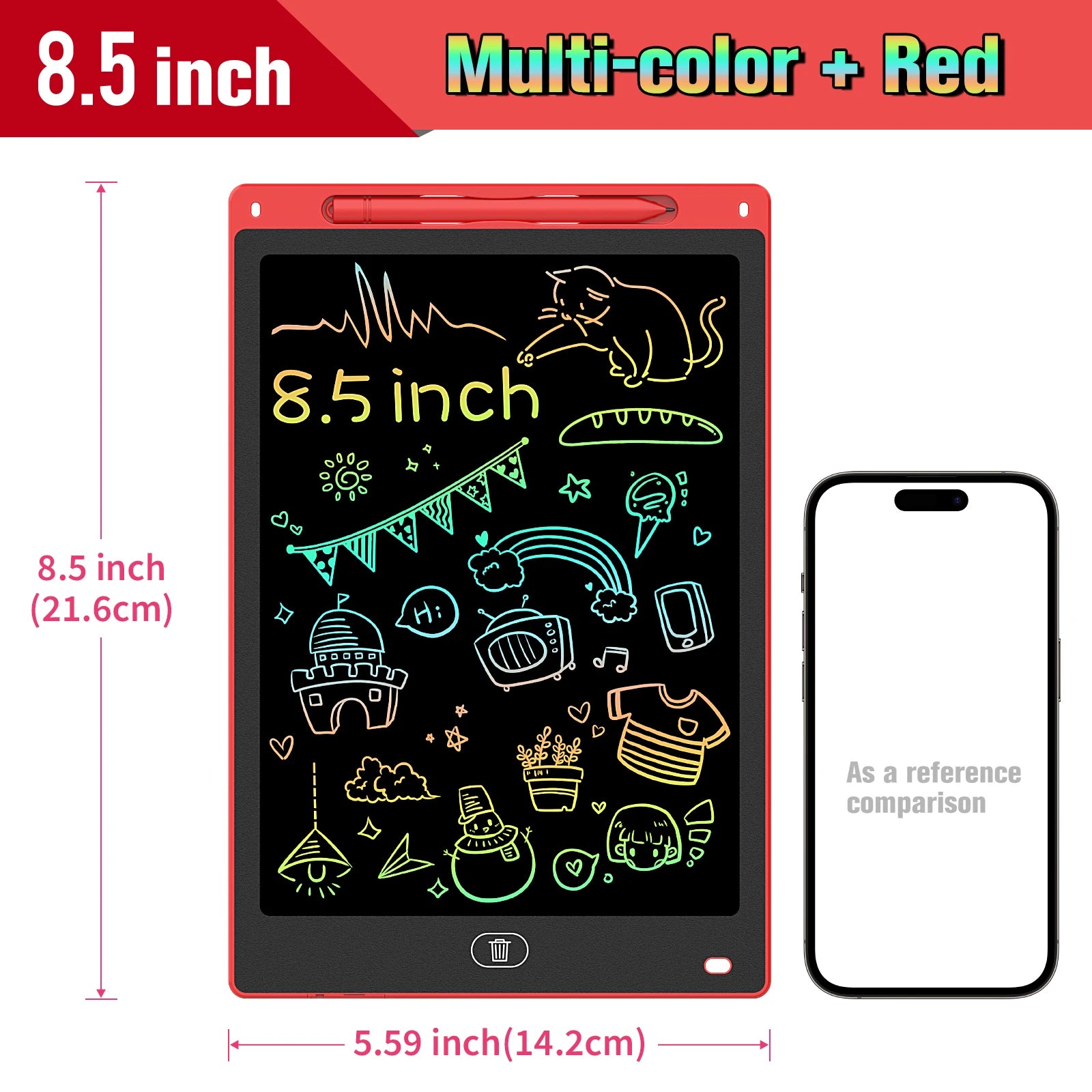 8.5/10/12 Inch LCD Writing Tablet Digital Drawing Tablet Handwriting Pads Portable Electronic Doodle Board for Kids