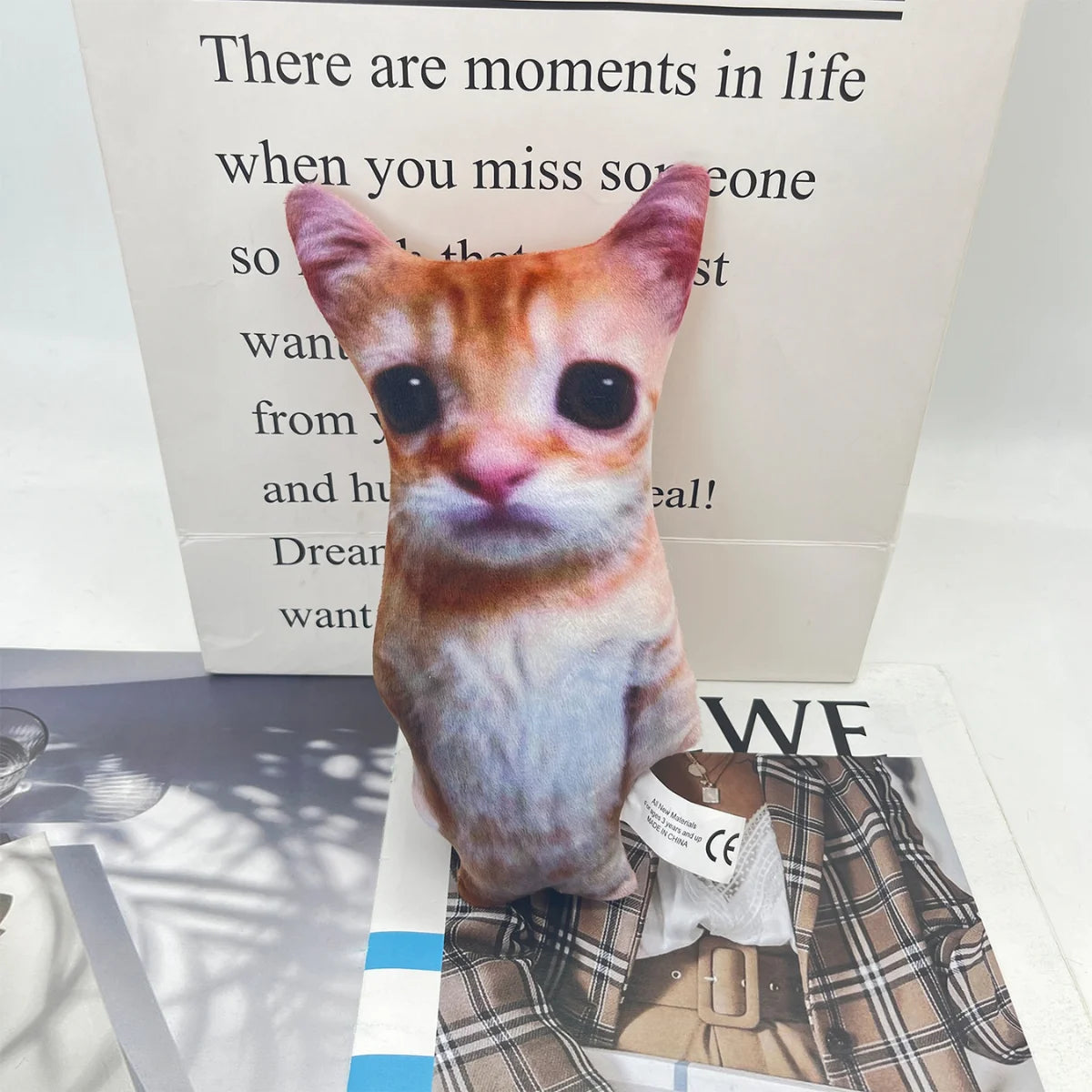 21cm Cute El Gato Cat Plush Toy – Soft Stuffed Cat Doll Collectible Gift