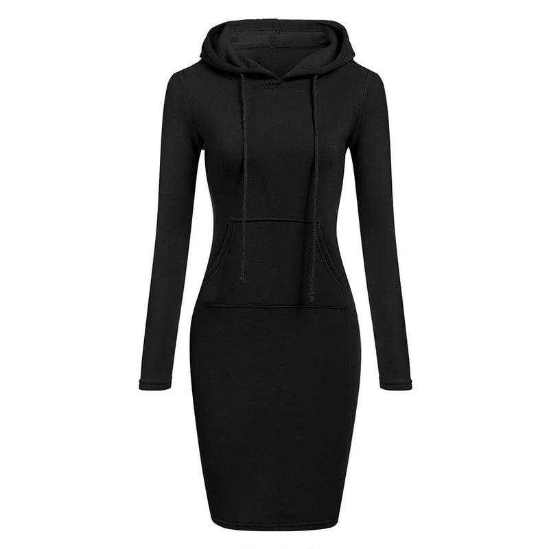 Ladies Dress Autumn Women Hooded  Sweatshirts