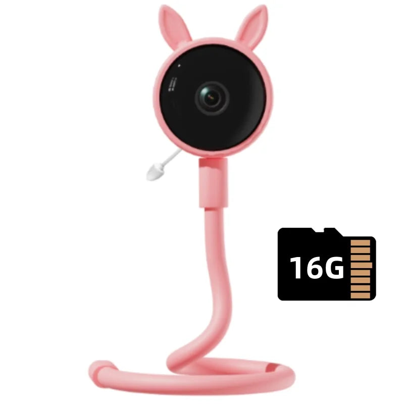 1080P HD Baby Monitor Tuya APP Remote Control 2 Million Pixel Camera Sound Temperature Detection Infrared Night Vision Babyphone - PULSE MART