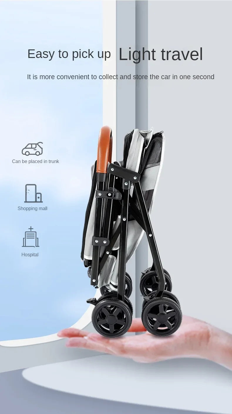 The Adventure Double-Layer Multi-Pet Stroller