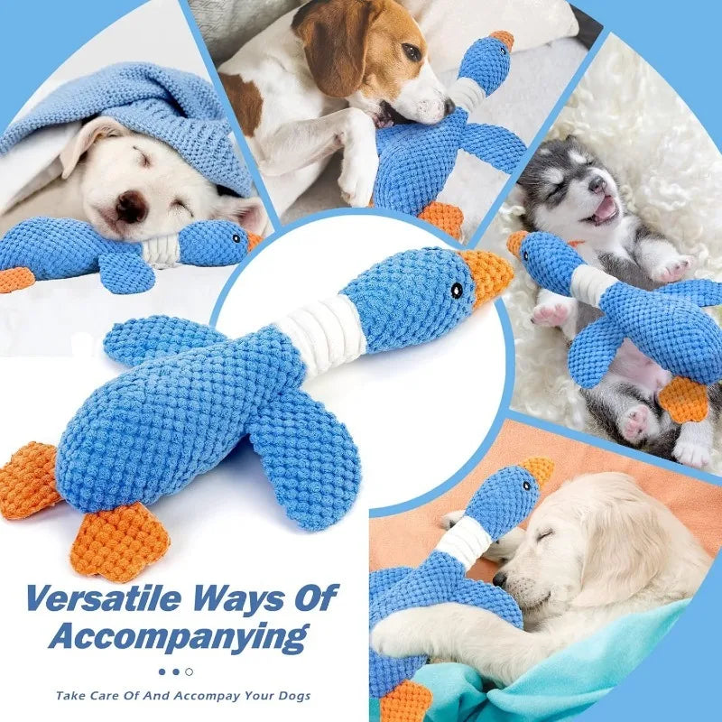 Interactive Plush Squeak Doll - Tough Toy for Cats & Dogs