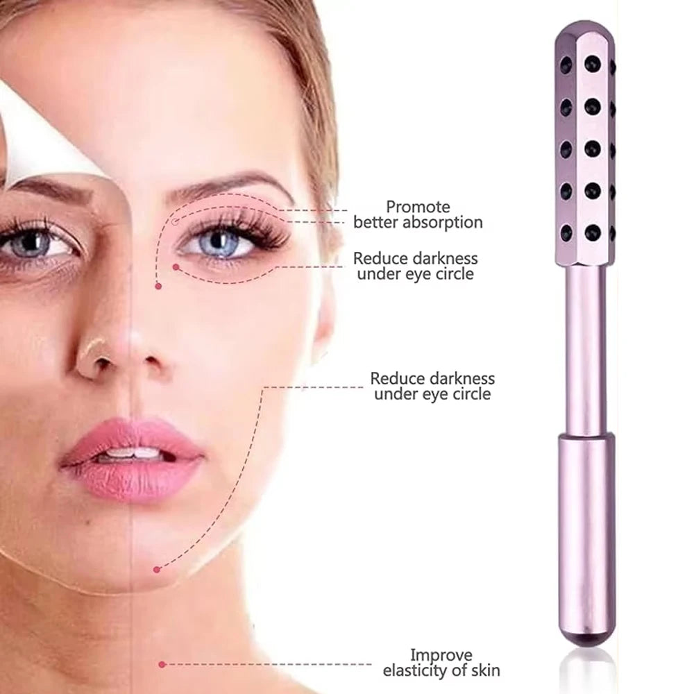 Germanium Face Massage Roller - Firming, Lifting, and Anti-Wrinkle Skin Care Tool, r for Radiant Complexion - PULSE MART