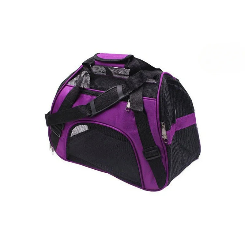 Portable Cat & Dog Carrier Bag – Foldable Breathable Mesh Pet Travel Handbag