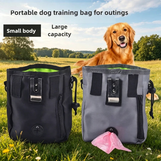 Dog Training Pouch Snack Carrier Outdoor Feeding Waist Bag Portable Foldable Pet Supplies Treat Holder Walking Adjustable Pack