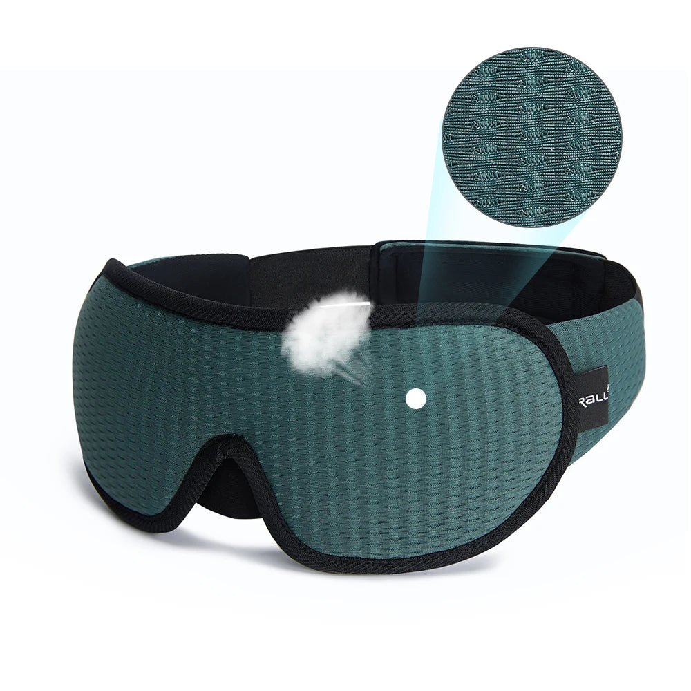 3D Sleeping Mask – Soft Padded Eye Shade &amp; Light-Blocking Sleep Mask - PULSE MART