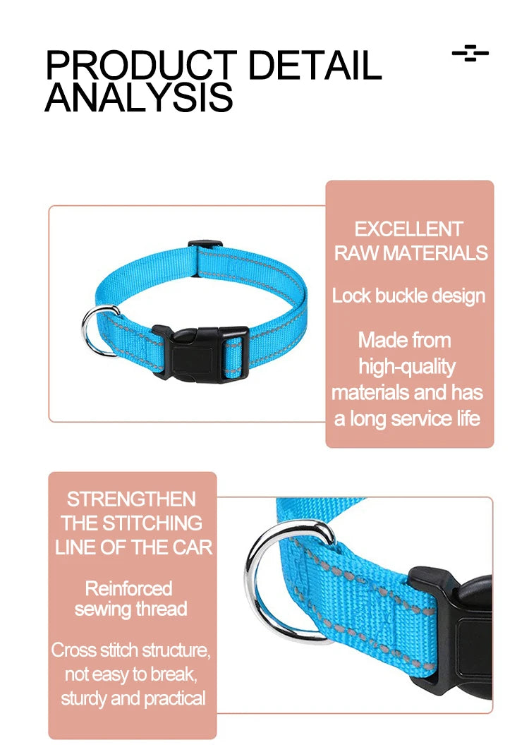 GXQ07 Choker Dog Collar: Decorative Adjustable Neckband for All Breeds