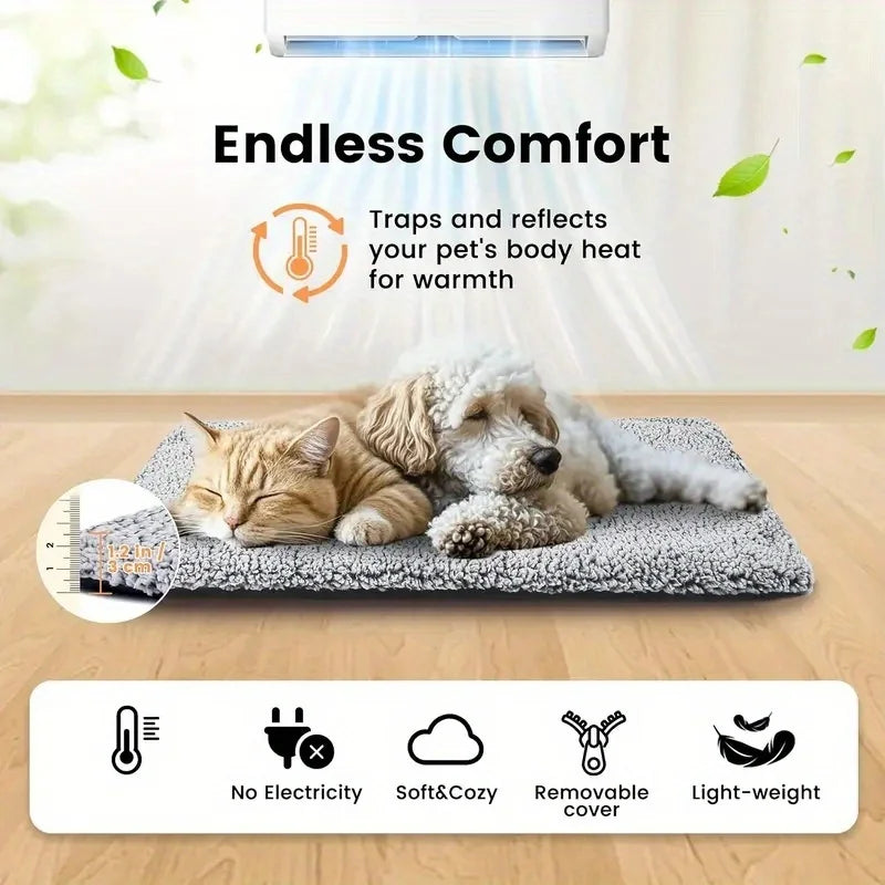 Ice Silk Dog Cooling Mat, Washable & Portable Summer Pet Sleeping Pad