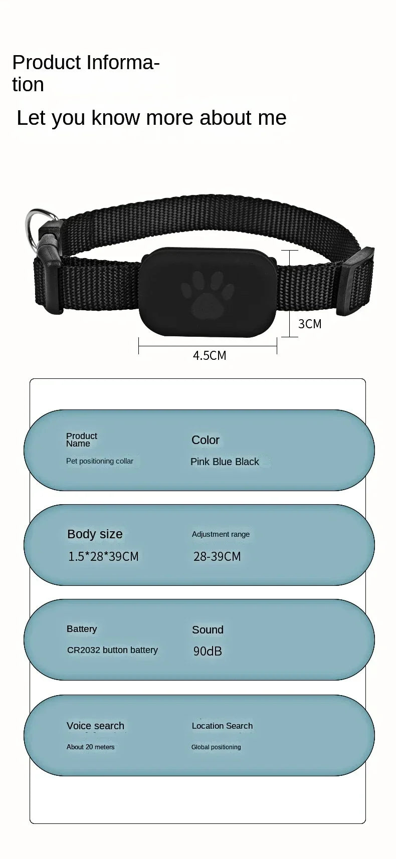 Waterproof Mini GPS Pet Tracker – Real-Time Dog & Cat Anti-Lost Locator with Movement Alerts