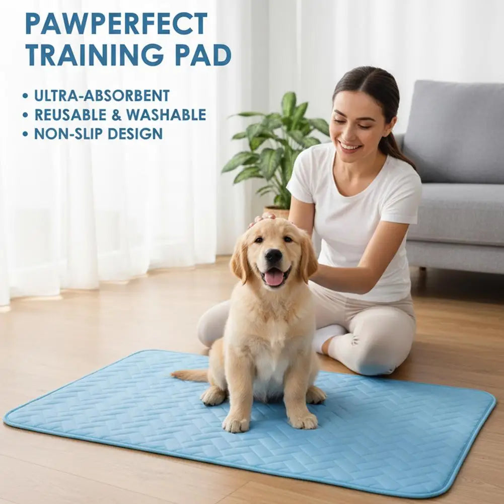Self-Cooling Dog Mat for Large Dogs, Washable Breathable Ice Silk Bed