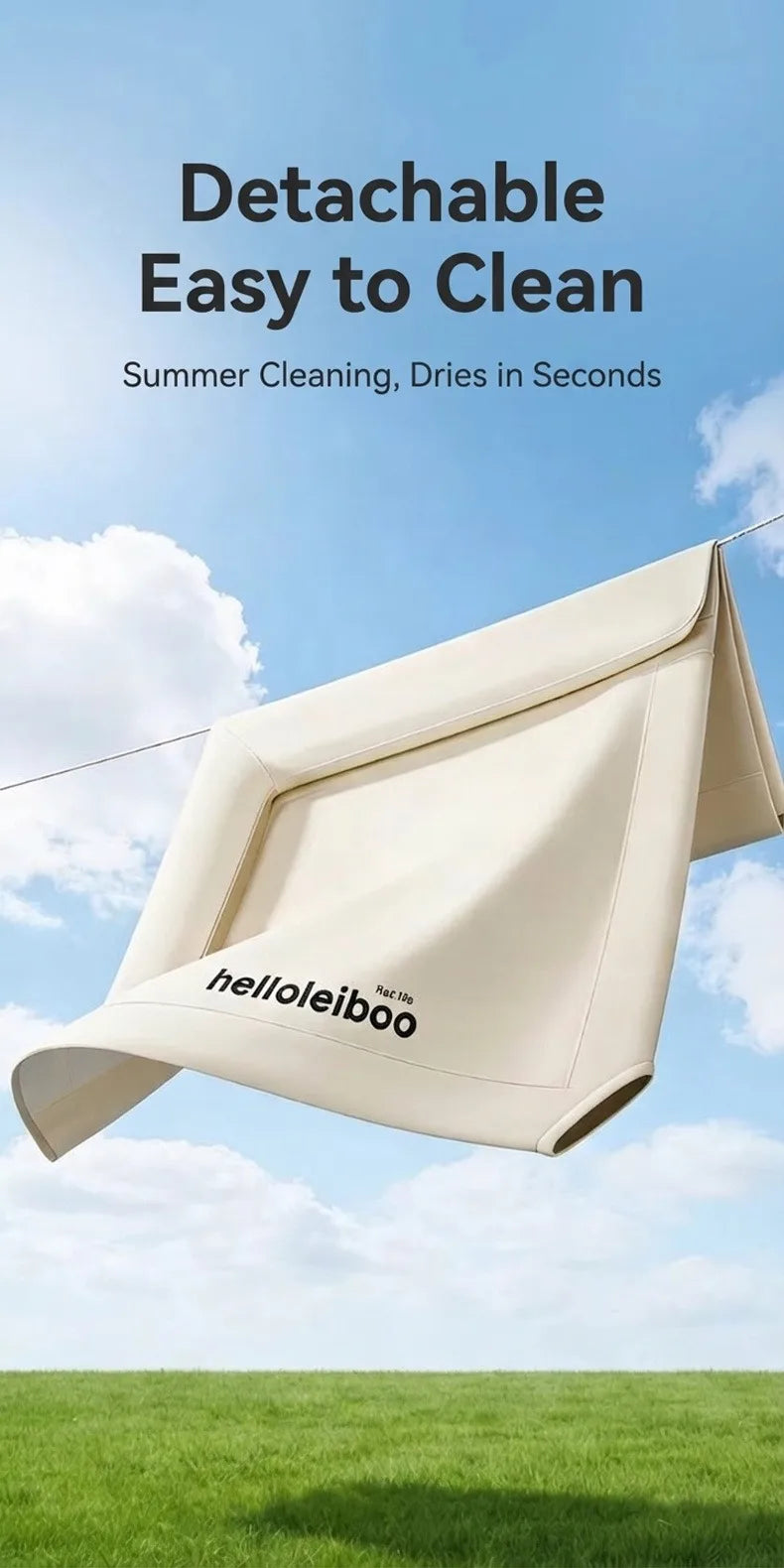 Elevated Mesh Dog Bed with Pillow, Raised Outdoor Patio Cot